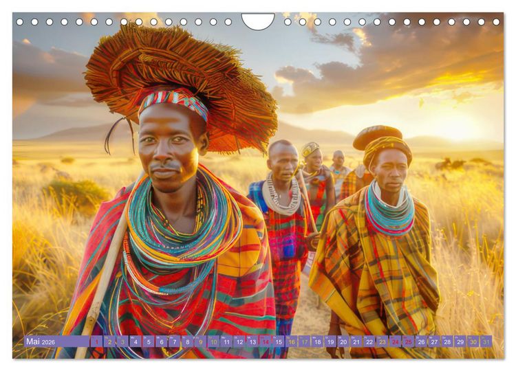 Produktbild: Afrika begeistert - Afrikas Sch&ouml;nheit (Wandkalender 2026 DIN A4 quer), CALVENDO Monatskalender
