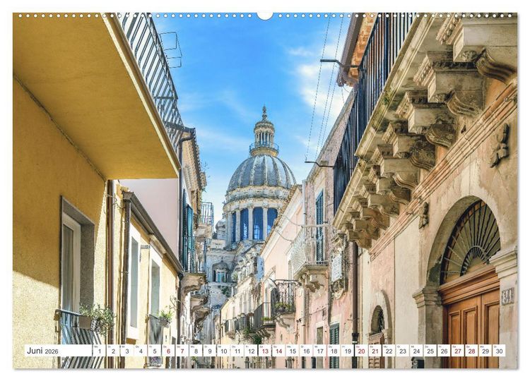 Produktbild: Sizilien - Sp&auml;tbarocke Pracht im Val di Noto (Wandkalender 2026 DIN A2 quer), CALVENDO Monatskalender
