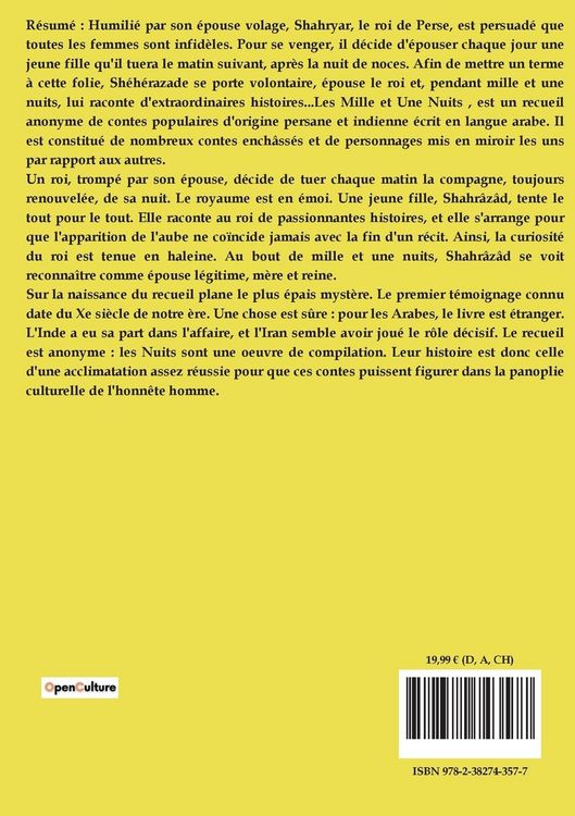 Produktbild: Les Mille et une Nuits