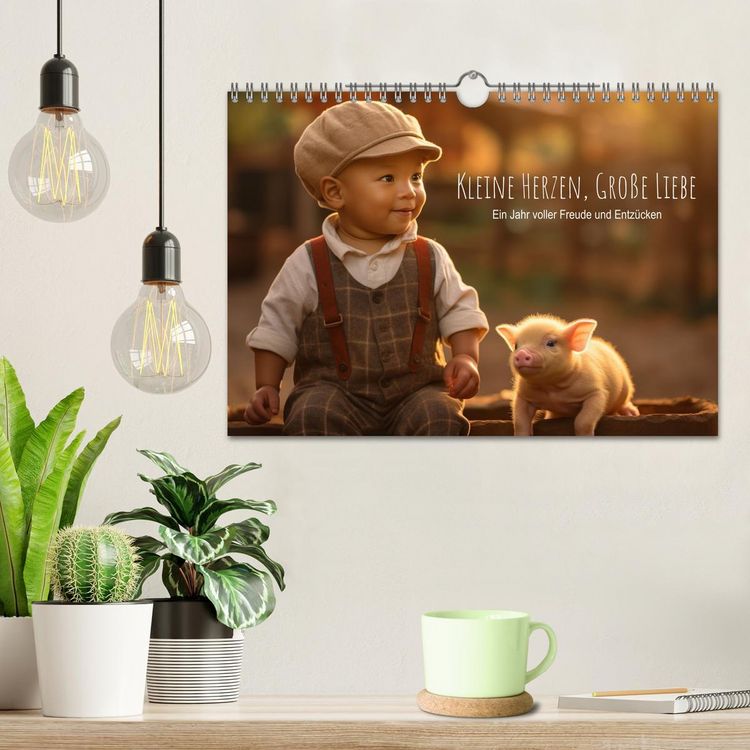 Produktbild: Kleine Herzen, Gro&szlig;e Liebe: Ein Jahr voller Freude und Entz&uuml;cken (Wandkalender 2026 DIN A4 quer), CALVENDO Monatskalender