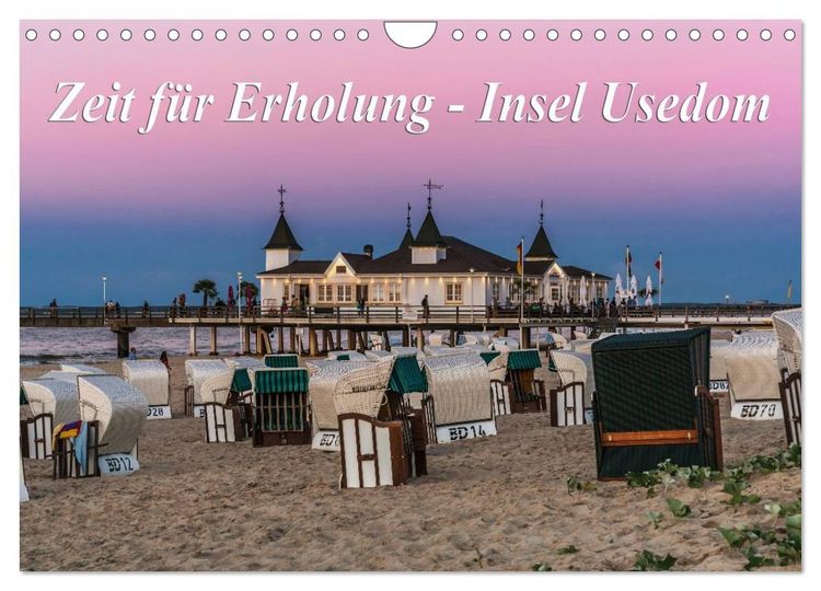 Produktbild: Zeit f&uuml;r Erholung - Insel Usedom / Geburtstagskalender (Wandkalender 2026 DIN A4 quer), CALVENDO Monatskalender