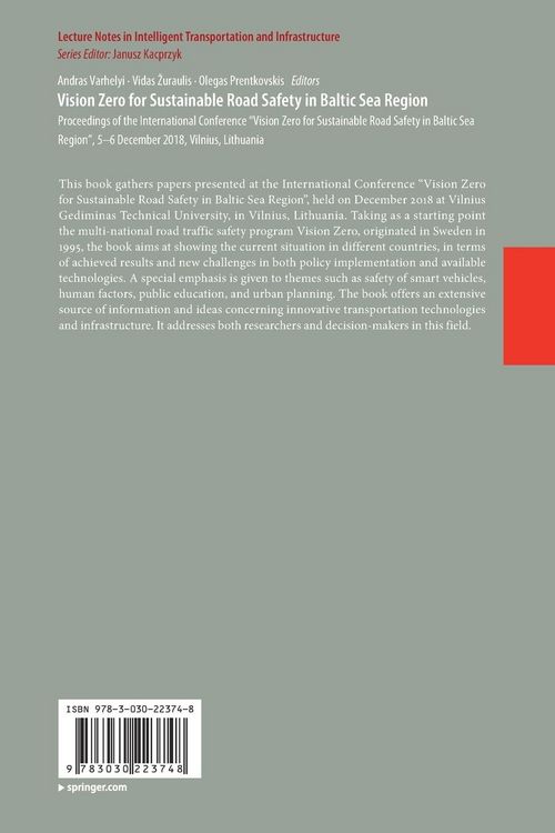 Produktbild: Vision Zero for Sustainable Road Safety in Baltic Sea Region