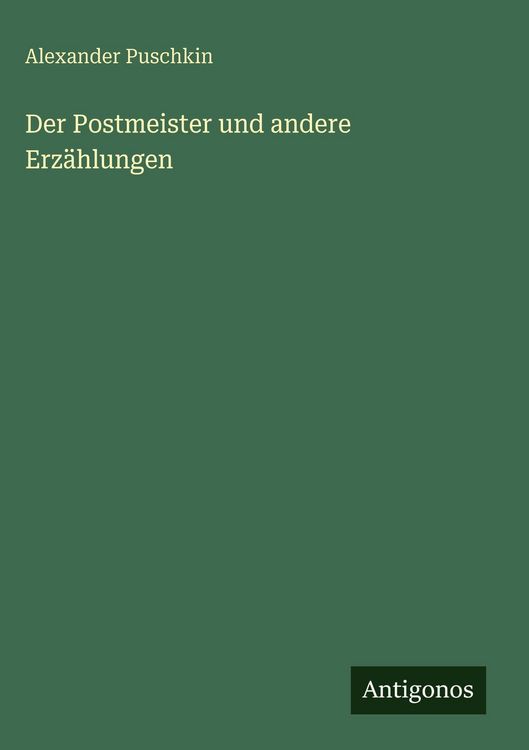 Produktbild: Der Postmeister und andere Erz&auml;hlungen