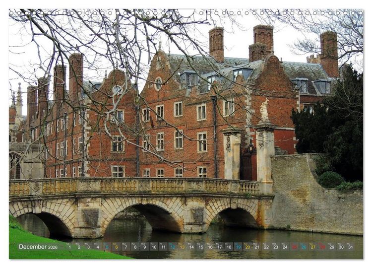 Produktbild: The historic Cambridge (Wall Calendar 2026 DIN A3 landscape), CALVENDO 12 Month Wall Calendar