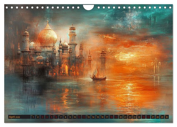 Produktbild: Visionen aus 1001 Nacht (Wandkalender 2026 DIN A4 quer), CALVENDO Monatskalender
