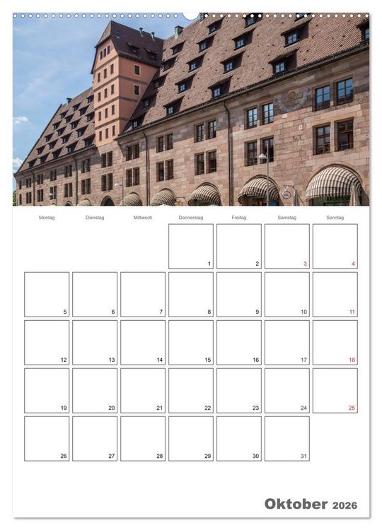 Produktbild: N&Uuml;RNBERG Bezauberndes Altstadtherz / Terminplaner (hochwertiger Premium Wandkalender 2026 DIN A2 hoch), Kunstdruck in Hochglanz