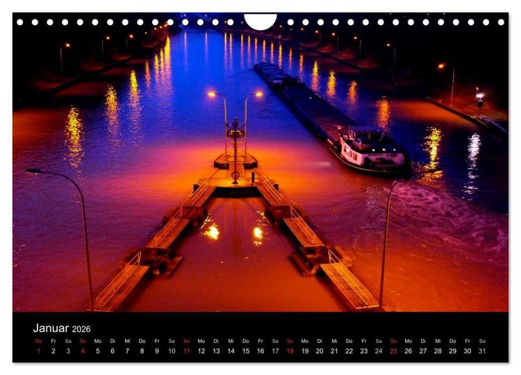 Produktbild: Binnenschiff Ahoi! (Wandkalender 2026 DIN A4 quer), CALVENDO Monatskalender