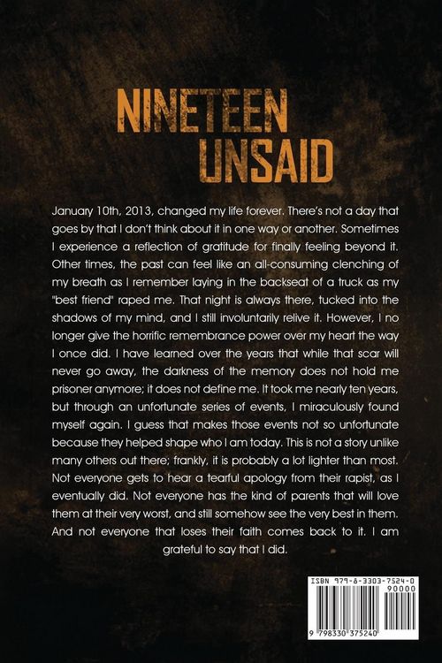 Produktbild: Nineteen Unsaid