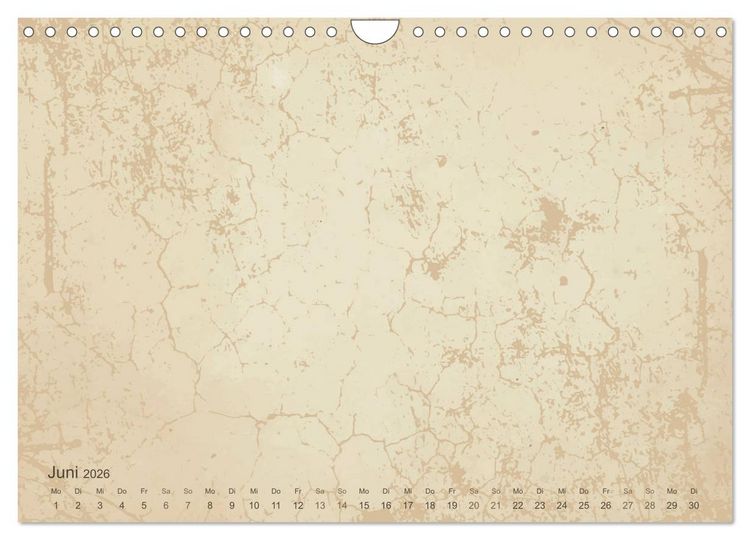 Produktbild: Vintage DIY Bastel-Kalender - Zum Selbstgestalten (Wandkalender 2026 DIN A4 quer), CALVENDO Monatskalender