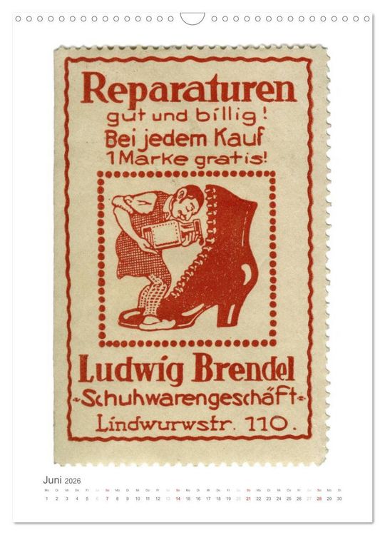 Produktbild: Werbemarken des fr&uuml;hen 20. Jahrhunderts (Wandkalender 2026 DIN A3 hoch), CALVENDO Monatskalender