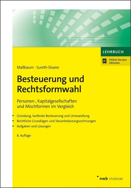 Bild vom Artikel Besteuerung und Rechtsformwahl vom Autor Rolf König