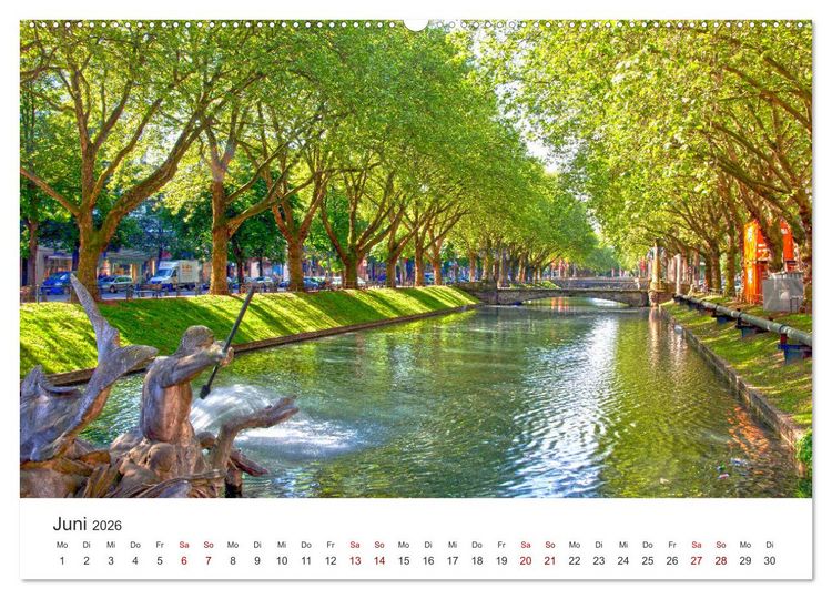 Produktbild: D&uuml;sseldorf - Tradition und Moderne am Rhein (hochwertiger Premium Wandkalender 2026 DIN A2 quer), Kunstdruck in Hochglanz