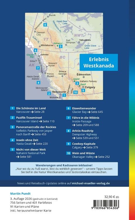 Produktbild: MICHAEL M&Uuml;LLER Reisef&uuml;hrer Kanada - der Westen