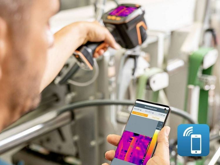 Produktbild: Testo 883-1 W&auml;rmebildkamera -30 bis +650&deg;C 27Hz WiFi
