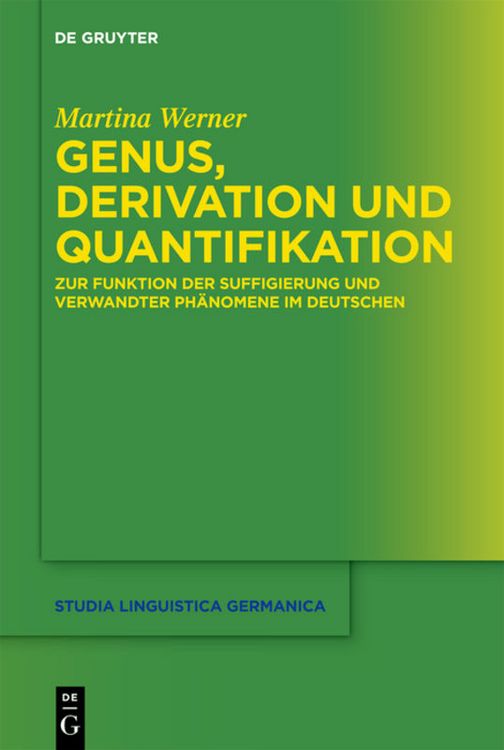 Produktbild: Genus, Derivation und Quantifikation