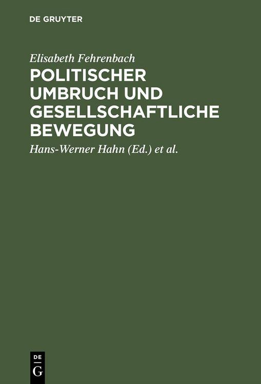 Produktbild: Politischer Umbruch und gesellschaftliche Bewegung