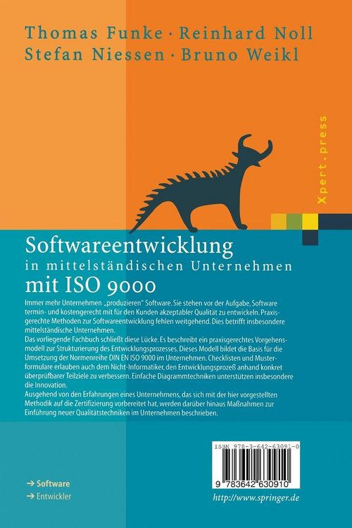 Produktbild: Softwareentwicklung in mittelst&auml;ndischen Unternehmen mit ISO 9000