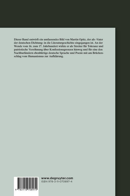 Produktbild: Der Reformator und Aufkl&auml;rer Martin Opitz (1597&ndash;1639)