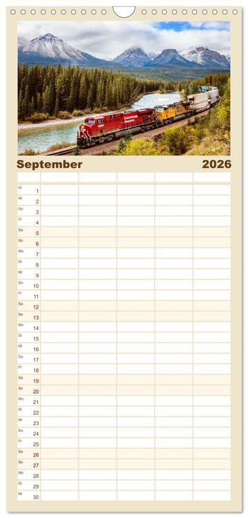 Produktbild: Familienplaner 2026 - Kanada - Abenteuer in den Nationalparks mit 5 Spalten (Wandkalender, 21 x 45 cm) CALVENDO