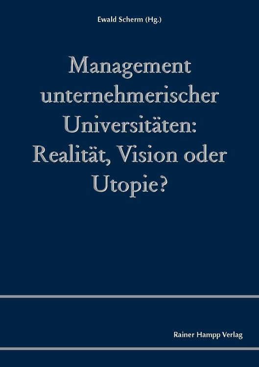 Produktbild: Management unternehmerischer Universit&auml;ten
