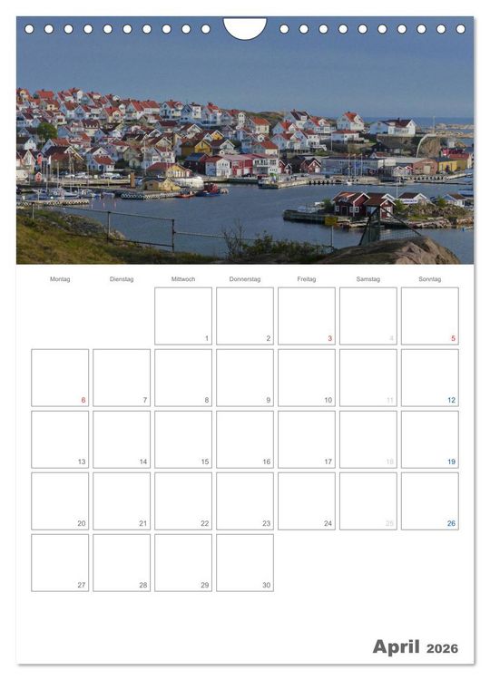 Produktbild: Typisch Schwedisch Bohusl&auml;n (Wandkalender 2026 DIN A4 hoch), CALVENDO Monatskalender