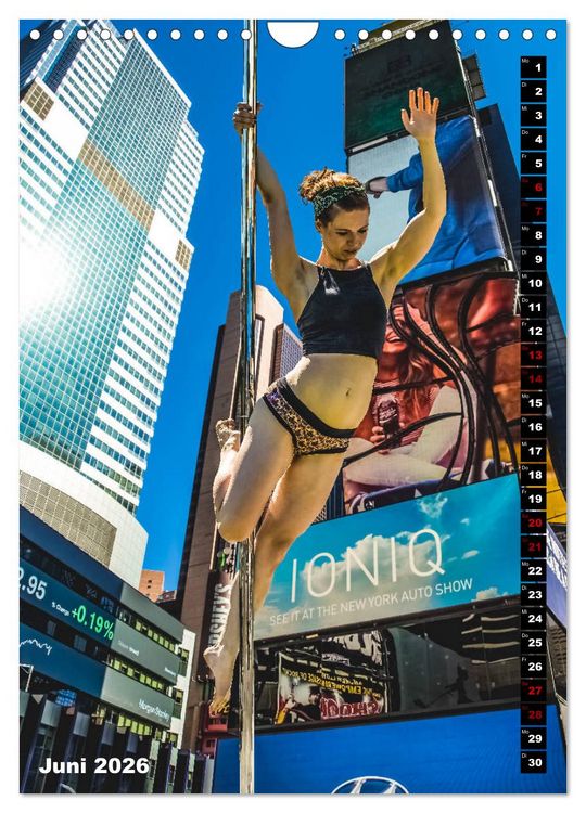 Produktbild: Poledance auf New Yorks Stra&szlig;en (Wandkalender 2026 DIN A4 hoch), CALVENDO Monatskalender