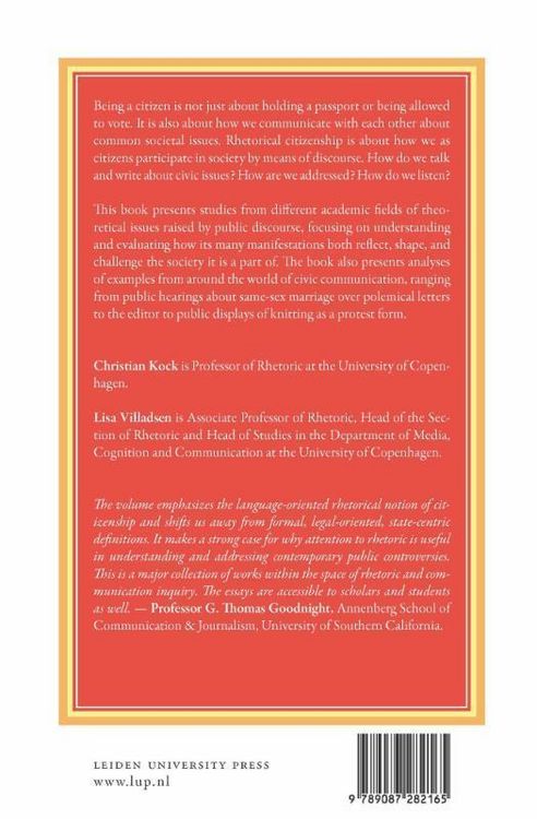 Produktbild: Contemporary Rhetorical Citizenship