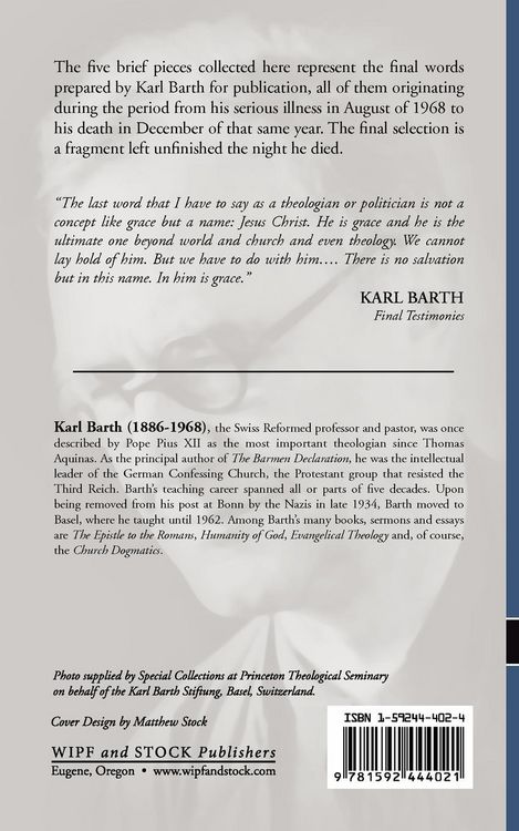 Produktbild: Final Testimonies