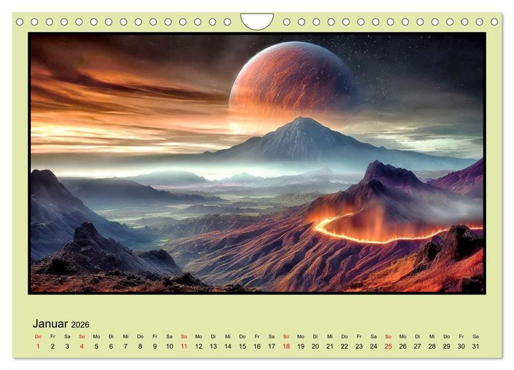 Produktbild: Der Zauber fremder Welten (Wandkalender 2026 DIN A4 quer), CALVENDO Monatskalender