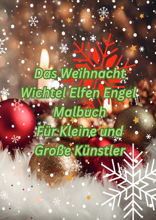 Produktbild: Das Weihnacht - Wichtel - Elfen - Engel Malbuch