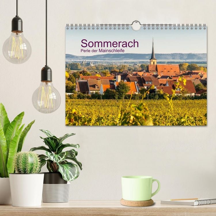 Produktbild: Sommerach - Perle der Mainschleife (Wandkalender 2026 DIN A4 quer), CALVENDO Monatskalender