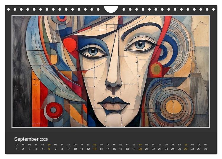 Produktbild: Frauenportr&auml;ts mit dekonstruktivem Ansatz (Wandkalender 2026 DIN A4 quer), CALVENDO Monatskalender