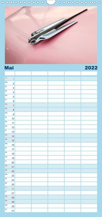 Produktbild: Familienplaner Classic Cars (Wandkalender 2022 , 21 cm x 45 cm, hoch)