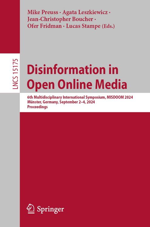 Produktbild: Disinformation in Open Online Media