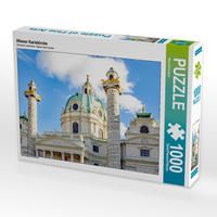Produktbild: CALVENDO Puzzle Wiener Karlskirche | 1000 Teile Lege-Gr&ouml;&szlig;e 64x48cm Foto-Puzzle f&uuml;r gl&uuml;ckliche Stunden