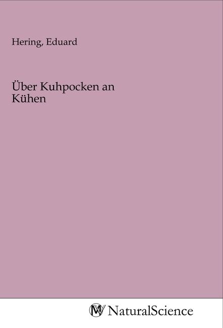 Produktbild: &Uuml;ber Kuhpocken an K&uuml;hen