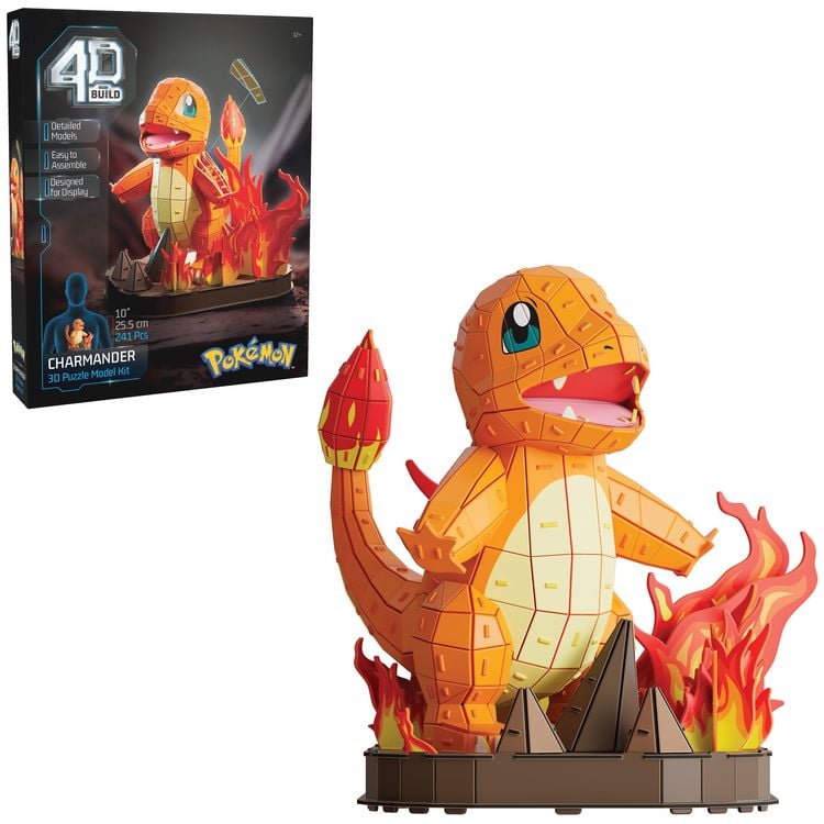 Produktbild: 4D Build - Pok&eacute;mon Glumanda - detailreiches 3D-Puzzle