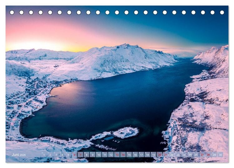 Produktbild: Troms&oslash; in der Polarnacht (Tischkalender 2026 DIN A5 quer), CALVENDO Monatskalender