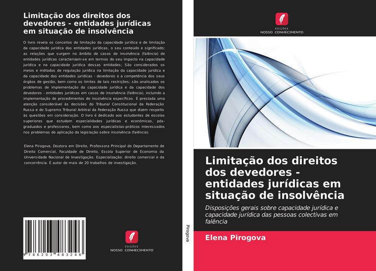 Produktbild: Limita&ccedil;&atilde;o dos direitos dos devedores - entidades jur&iacute;dicas em situa&ccedil;&atilde;o de insolv&ecirc;ncia