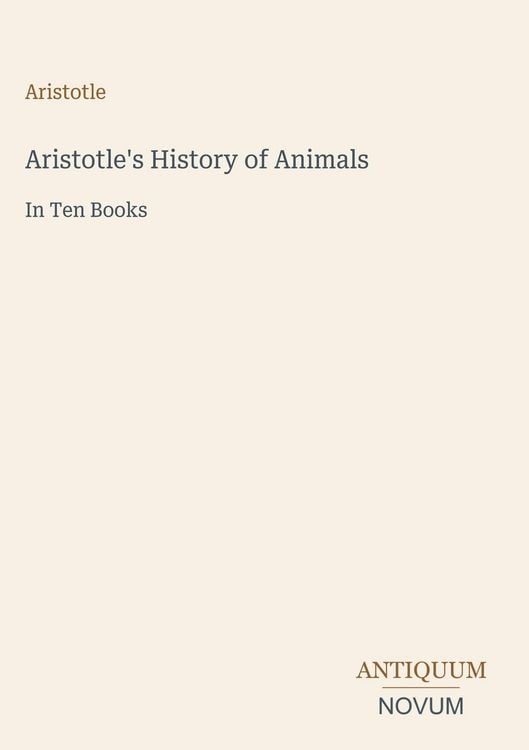 Produktbild: Aristotle's History of Animals