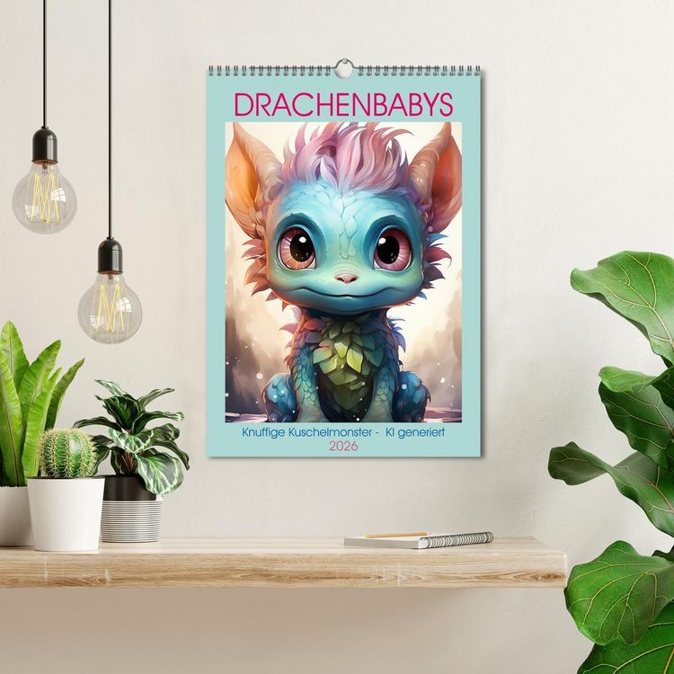 Produktbild: Drachenbabys (Wandkalender 2026 DIN A3 hoch), CALVENDO Monatskalender