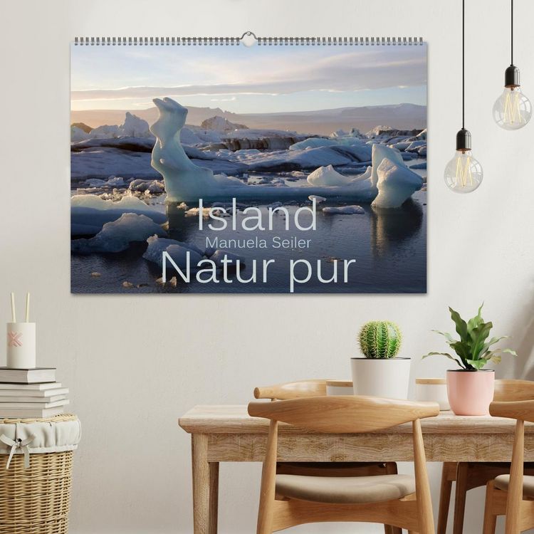 Produktbild: Island Natur pur (Wandkalender 2026 DIN A2 quer), CALVENDO Monatskalender
