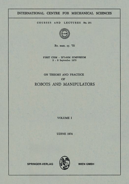 Produktbild: On Theory and Practice of Robots and Manipulators