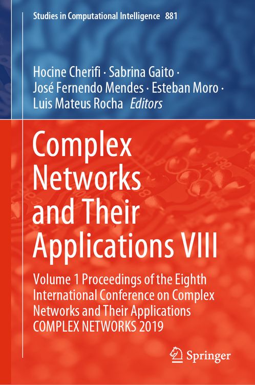 Produktbild: Complex Networks and Their Applications VIII