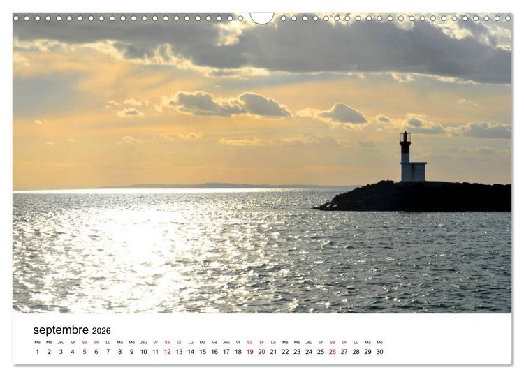 Produktbild: La mer d'Occitanie (Calendrier mural 2026 DIN A3 vertical), CALVENDO calendrier mensuel