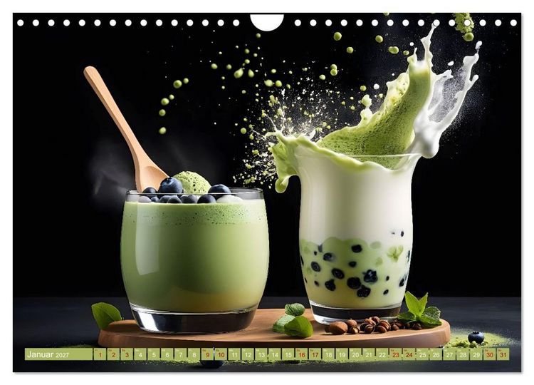 Produktbild: Alles Matcha - Hot und Cool (Wandkalender 2027 DIN A4 quer), CALVENDO Monatskalender