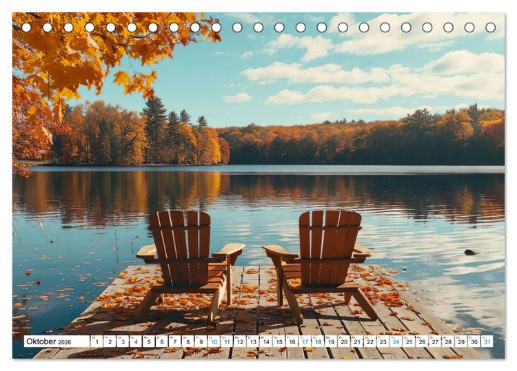 Produktbild: Momente der Stille (Tischkalender 2026 DIN A5 quer), CALVENDO Monatskalender