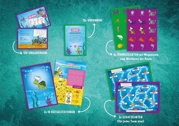 Produktbild: Set: Abenteuer Schnitzeljagd &ndash; Das Geheimnis der Meerjungfrauen