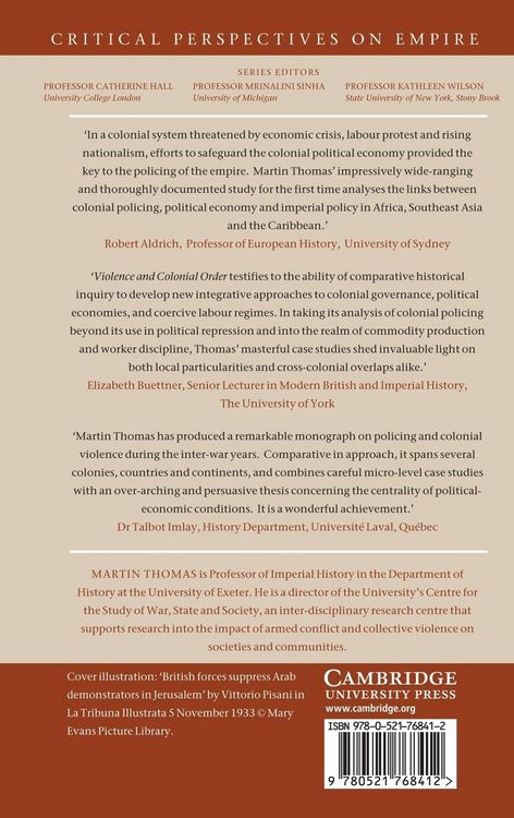 Produktbild: Violence and Colonial Order