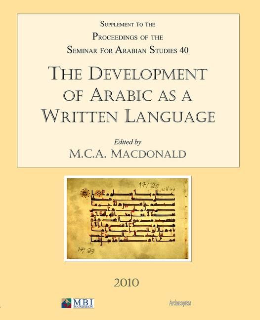 Produktbild: The Development of Arabic as a Written Language